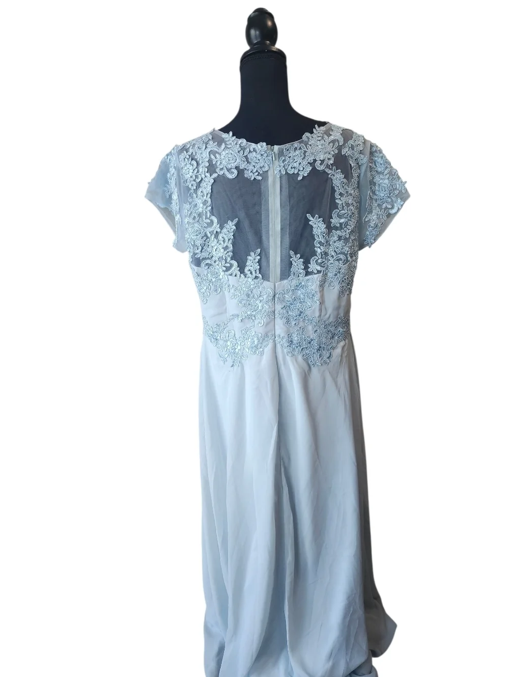 Women's JAEDEN Light Blue Maxi Dress - Picture 6 of 6